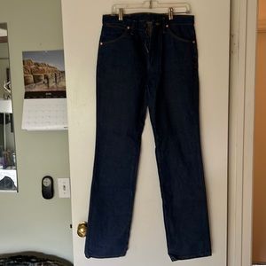 Wrangler cowboy cut blue jeans 32x34